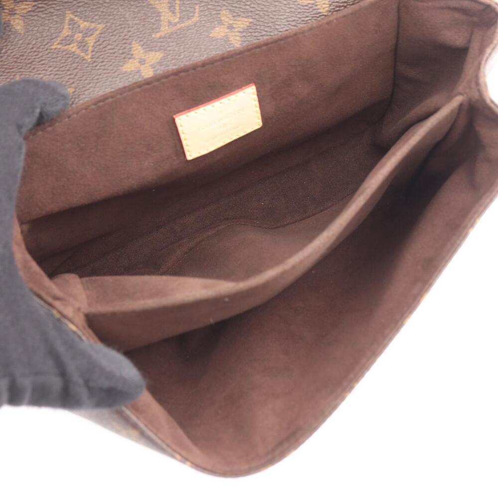 Louis Vuitton Pochette Metis Monogram Handbag Canvas Leather Brown - Picture 2 of 9